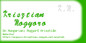 krisztian mogyoro business card