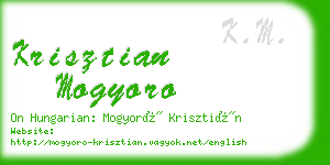 krisztian mogyoro business card